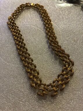 Gold-Tone wide Necklace -